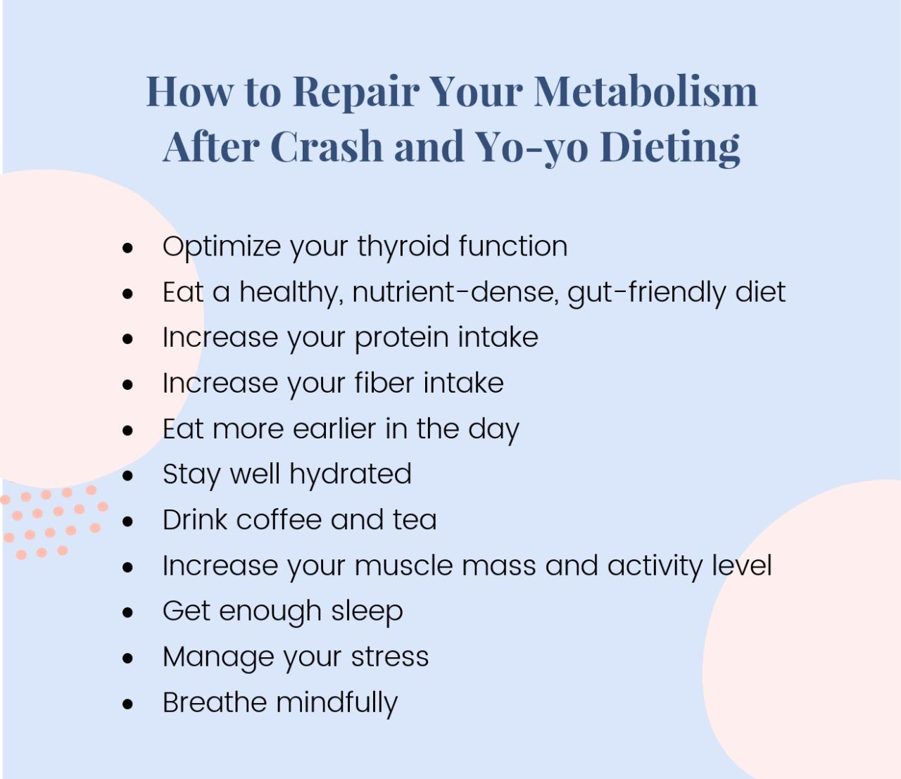 Metabolism slow mistakes down